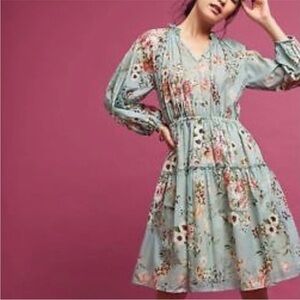 Anthropologie eri + Ali Floral Dress Size SP